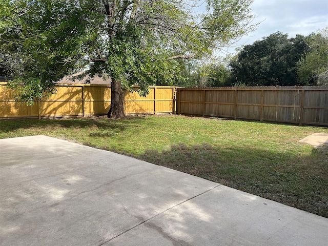 view of yard with a patio