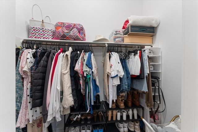 view of closet