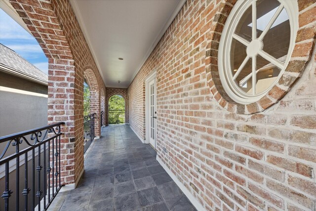 view of patio / terrace featuring a balcony