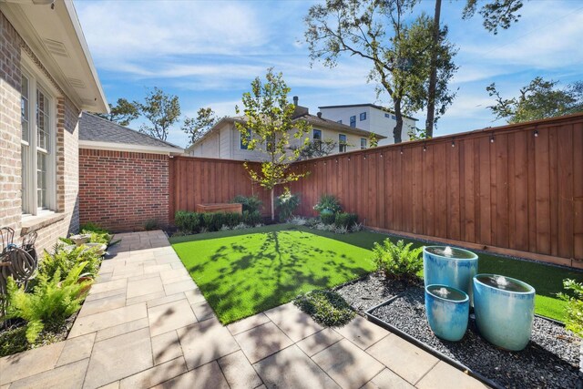 view of yard with a patio