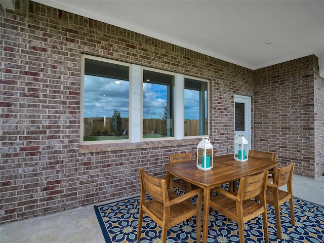 view of patio / terrace with outdoor dining area