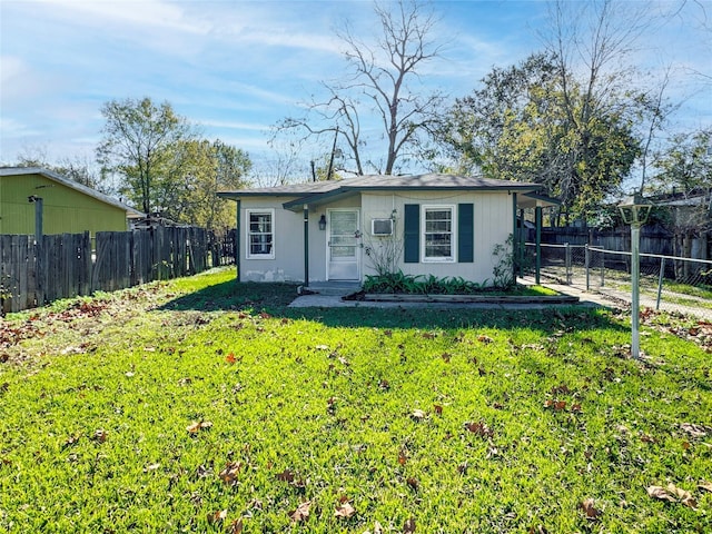 exterior space featuring a yard