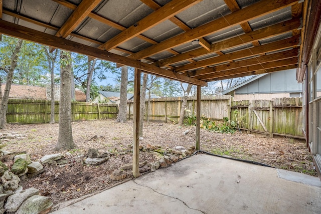 view of patio / terrace with a fenced backyard