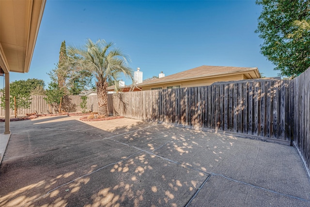 view of yard with a patio