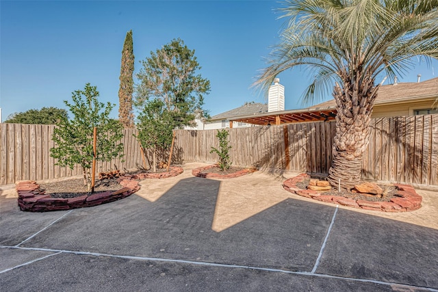 view of yard featuring a patio area