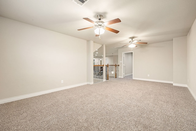 interior space featuring carpet