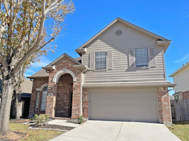 view of front of house featuring a garage