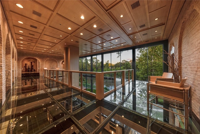 building lobby featuring visible vents