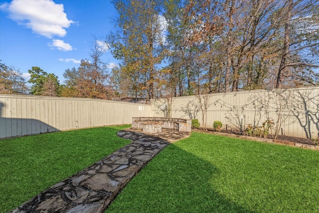 view of yard with a patio