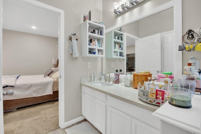 bathroom with vanity