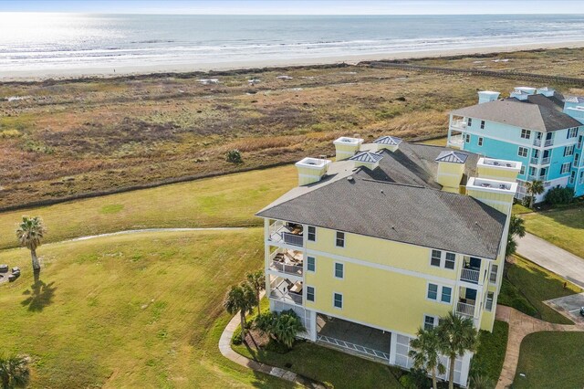 4241 Pointe W Dr Unit 301, Galveston, TX 77554 - aerial view of expansive beach
