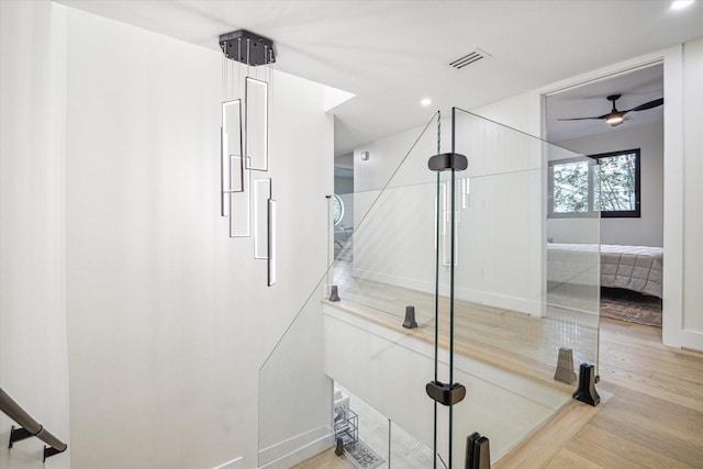 bathroom featuring hardwood / wood-style flooring