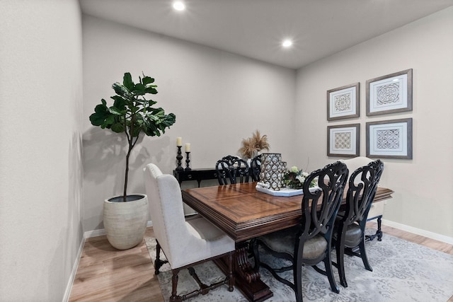 dining room featuring hardwood / wood-style floors