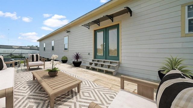 view of patio / terrace with french doors