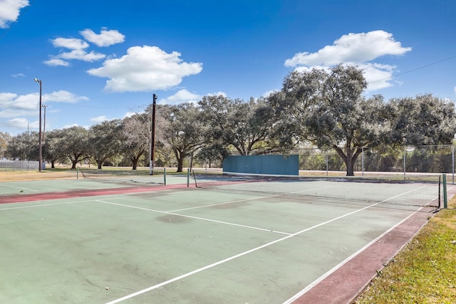 view of tennis court