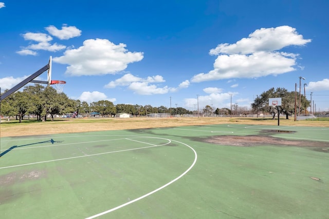 view of basketball court