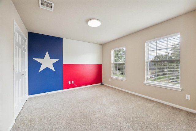 view of carpeted empty room