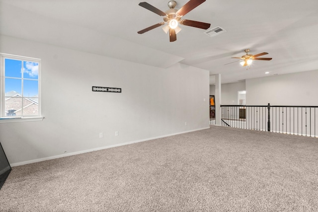 view of carpeted empty room