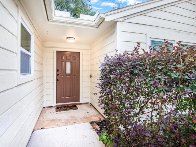 view of entrance to property