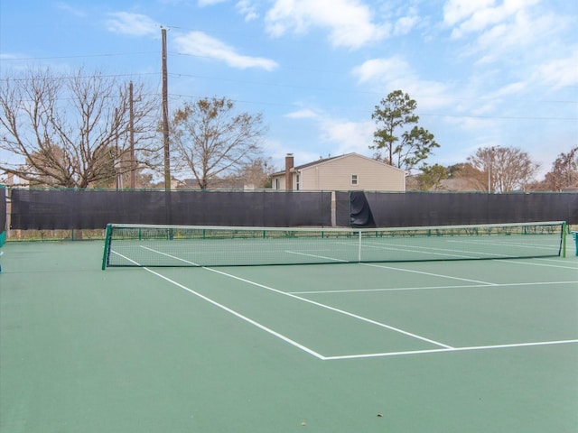 view of tennis court