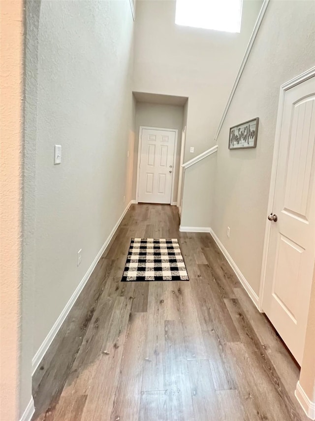 foyer featuring hardwood / wood-style flooring