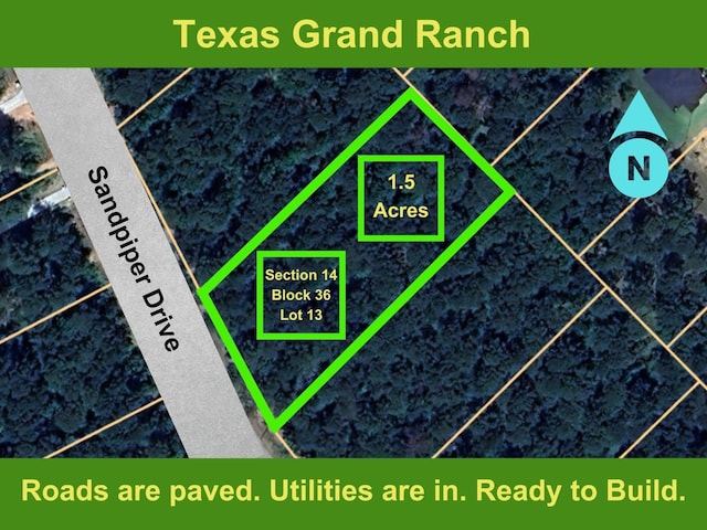 14-36-13 Sandpiper Dr, New Waverly TX, 77358 land for sale