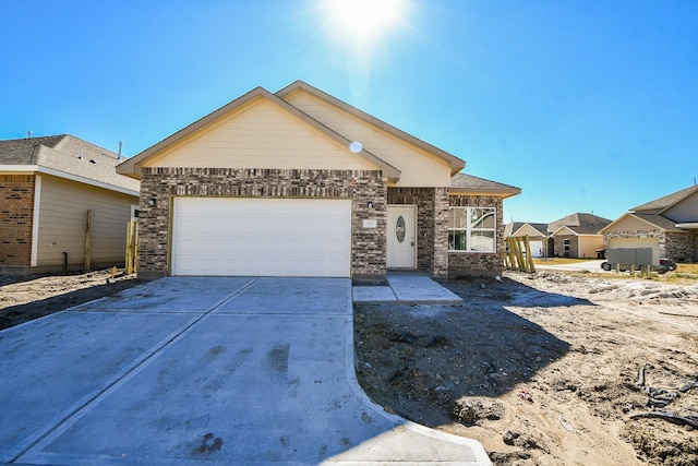 ranch-style home with a garage