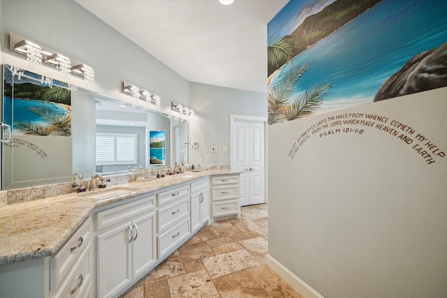 bathroom with vanity