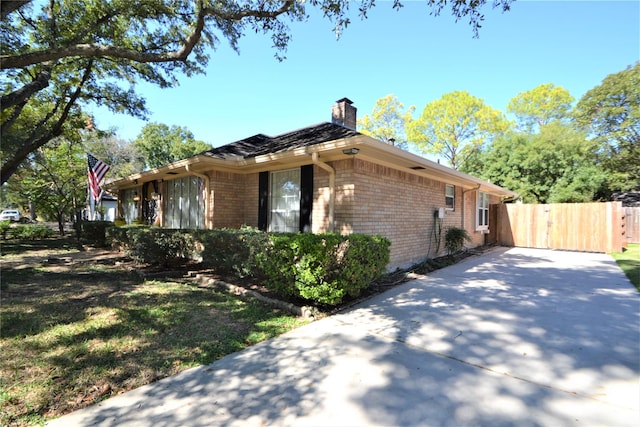 view of side of property