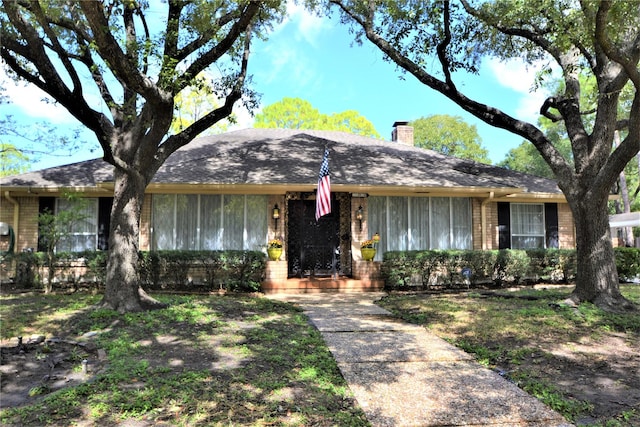 view of ranch-style home