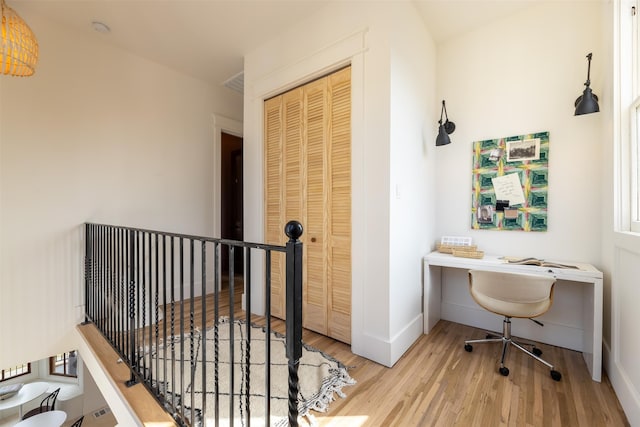 interior space featuring light hardwood / wood-style flooring