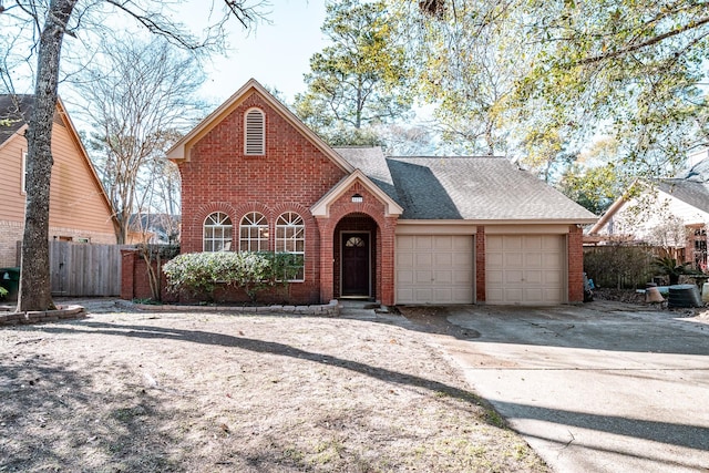 view of property with a garage