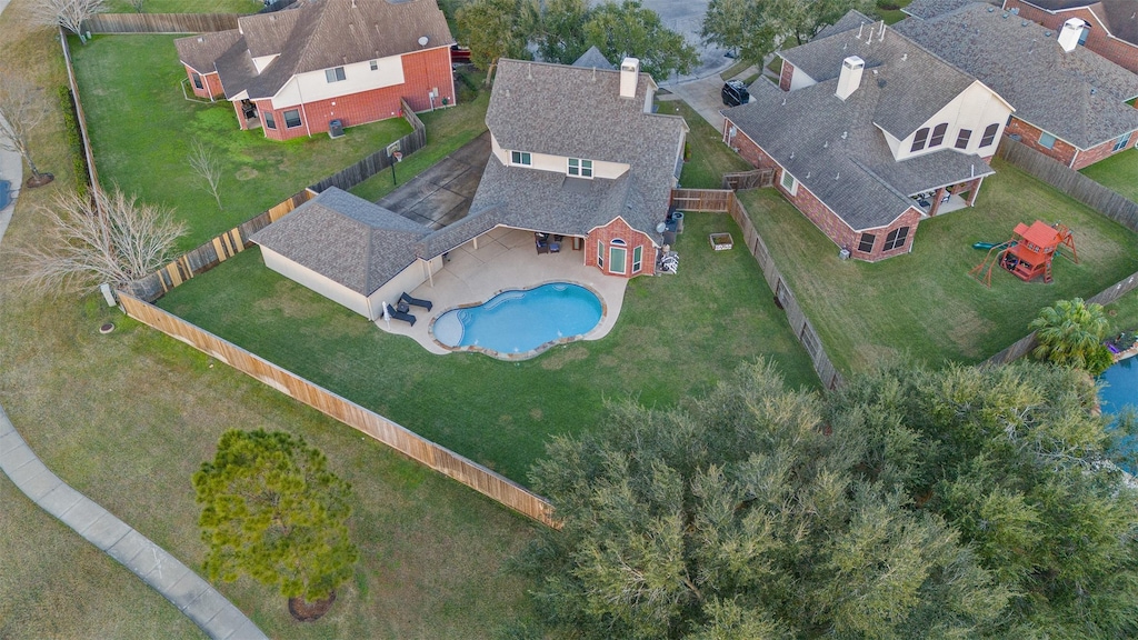 birds eye view of property