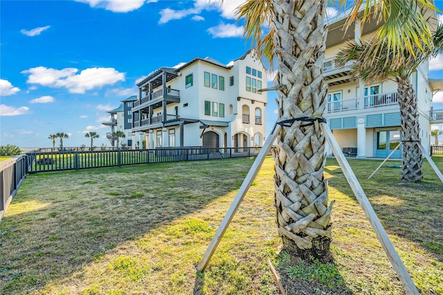 exterior space featuring a yard