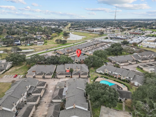 drone / aerial view featuring a residential view