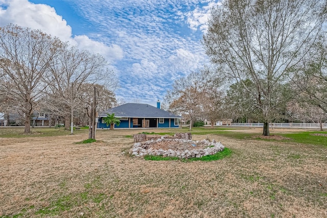 view of yard