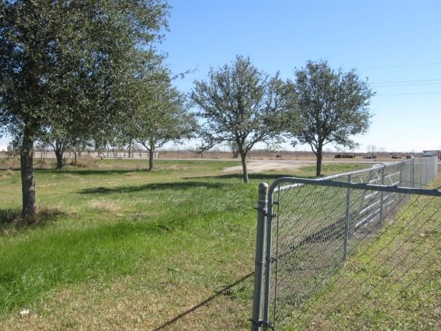 view of yard featuring a rural view