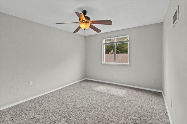 22706 Braken Carter Ln, Katy, TX 77449 - spare room with a ceiling fan and carpet floors