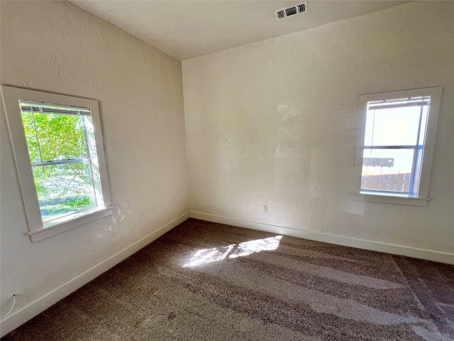 view of carpeted empty room