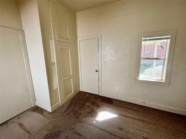 interior space featuring carpet flooring