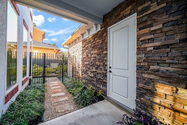 view of entrance to property