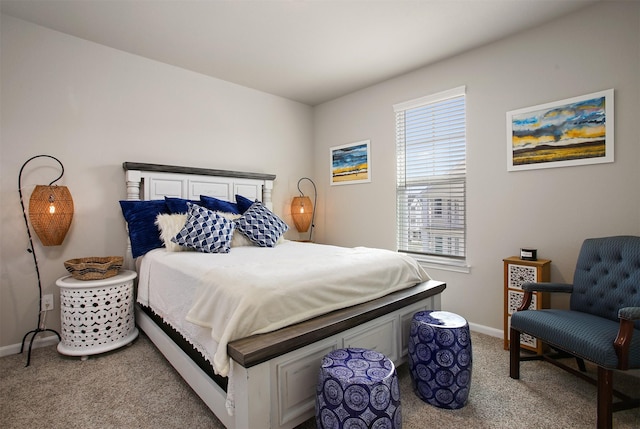 bedroom featuring carpet flooring