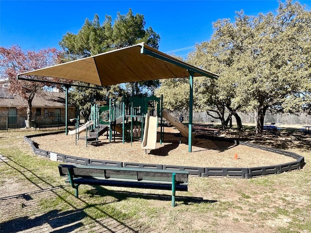 view of jungle gym