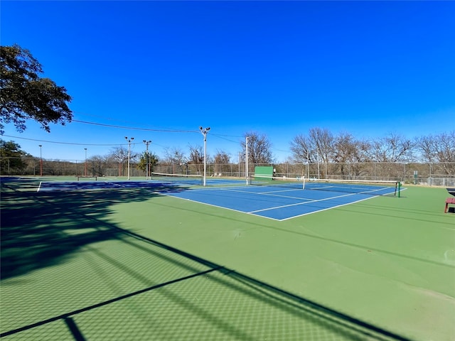 view of sport court