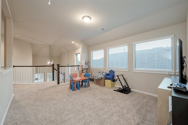 playroom with carpet flooring