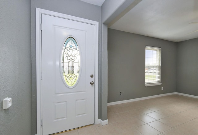 view of tiled entryway