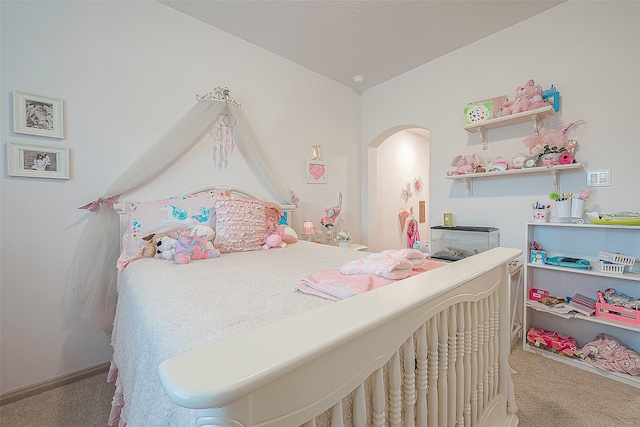 bedroom featuring carpet floors