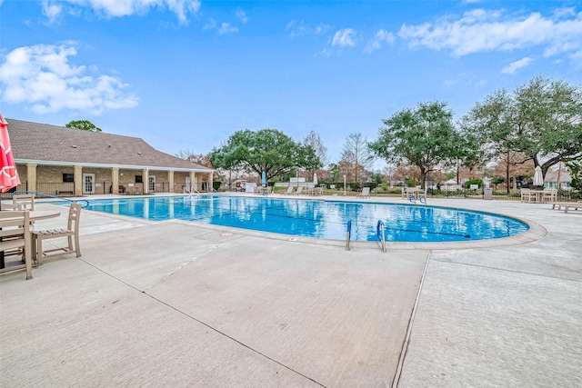 view of pool with a patio