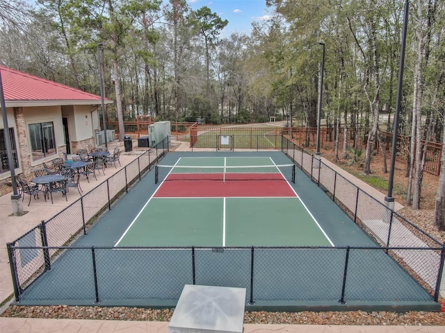 view of tennis court