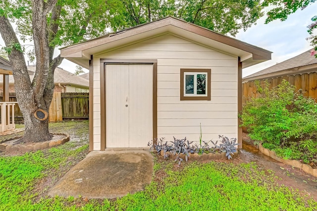 view of outbuilding